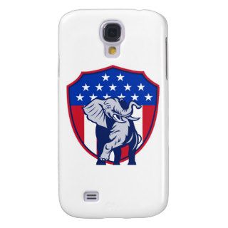 Republican Elephant Mascot USA Flag Samsung Galaxy S4 Covers