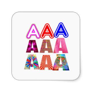 GIFT someone an Aaa Grade Acknowledge ACHIEVEMENT Square Stickers