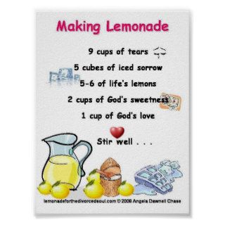 making lemonade poem poster