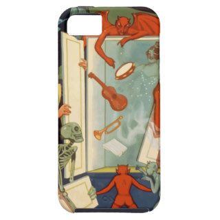 Vintage Halloween Magician and Spooky Magic Act iPhone 5 Covers