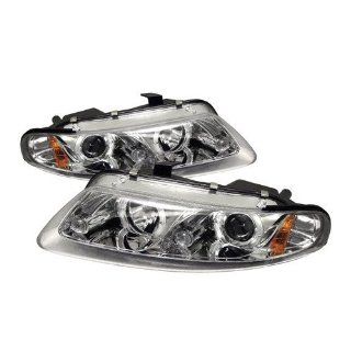 Dodge Avenger 97 98 99 00 Projector Halo Headlights with LED   Chrome (Pair) Automotive