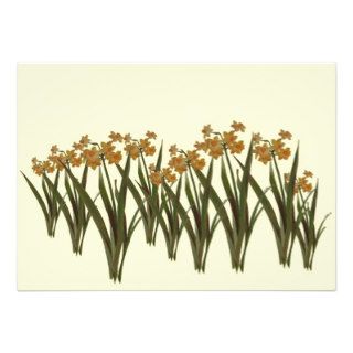 A Field of Golden Jonquils Personalized Invites