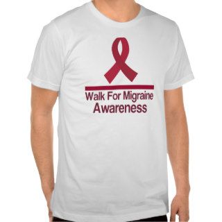 Walk For Migraine Awareness Tee Shirts