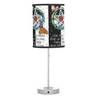Wiccan Rede Table Lamp