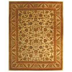 Handmade Heritage Ivory Wool Rug (7'6 x 9'6) Safavieh 7x9   10x14 Rugs