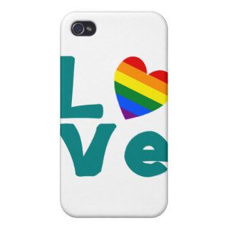 Gay Love Teal iPhone 4/4S Cases