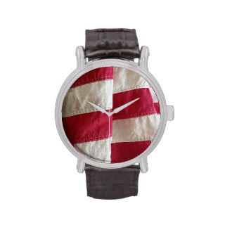 Draped stripes of USA flag watch