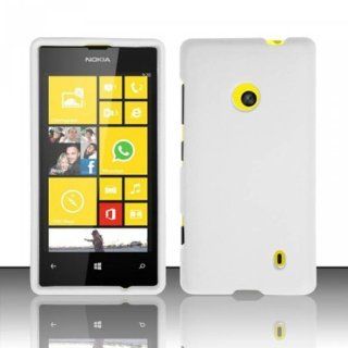 DuaFire Impact Hard Snap On Protective Case Phone Accessory Cover Skin Shell for Nokia Lumia 521 520 (White) Cell Phones & Accessories