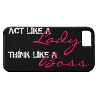Act Like a Lady iPhone 5 Covers