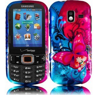 For Samsung Intensity 3 III U485 Hard Design Cover Case Butterfly Bliss Cell Phones & Accessories