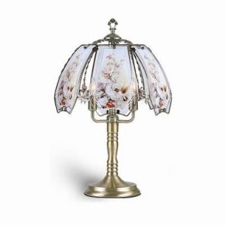 ORE International 23.5 in. Hummingbird Brushed Gold Touch Lamp K303