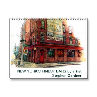 New York's finest bars calendar.