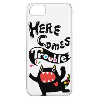Here Comes Trouble deux iPhone 5 cat iPhone 5C Cases