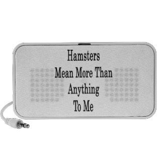 Hamsters Mean More Than Anything To Me Travelling Speaker