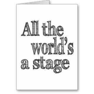 All the World's a Stage Quote Cards