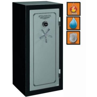 Stack On Total Defense 13.5 cu ft. 22 Gun Fire/Waterproof Electronic Lock Safe with Door Storage TD 22 SB E S DS