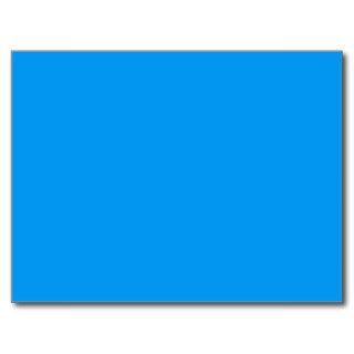 Cerulean Mid Blue Tone Background. Elegant Color Post Card