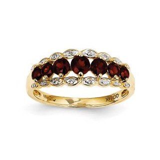 14k Diamond and Garnet Ring Cyber Monday Special Jewelry Brothers Jewelry