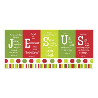 JESUS 2 Sided Scripture Verse Christmas Card Invitations