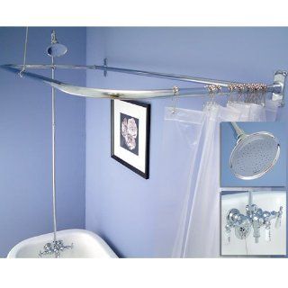 Clawfoot Tub Shower Conversion Kit   60" x 27" D   Bathtub And Showerhead Faucet Systems  