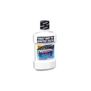 "Listerine Whitening MouthWash Pre Brush Rinse, Clean Mint   473 Ml (16 Oz)/ pack, 2 pack" Health & Personal Care