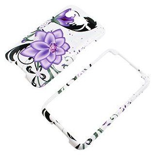 Violet Lily Protector Case for HTC Inspire 4G Cell Phones & Accessories