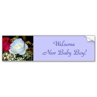 Welcome New Baby Boy Bumper Stickers