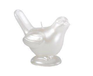 Pierre Belvedere Home Bird Shaped Candle, Pearlized White   Novelty Candles