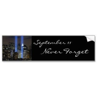 September 11, towers of light bumper stickers