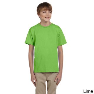 Gildan Gildan Youth Ultra Cotton 6 ounce T shirt Green Size XS (4 6)