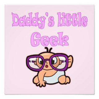 Fuuny Daddys Little Geek Pink Art Photo