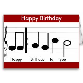 Music Notes Happy & Colorful Cards