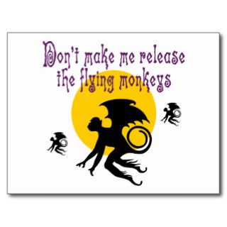 Flying Monkeys Postcard