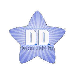 DD Doctor of Divinity Acronym LOGO Stickers