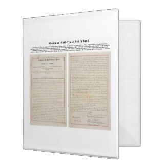 The Sherman Antitrust Act July 2 1890 Binder
