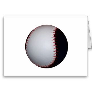 Black and White Baseball / Softball Greeting Cards