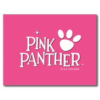 Pink Panthers Pinky Paws Postcard