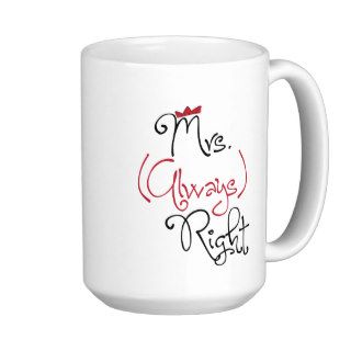 Personalized Mrs. Always Right Mug
