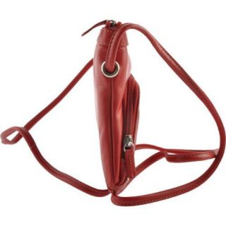 Women's ILI 6909 Shoulder Bag Red Ili Leather Bags