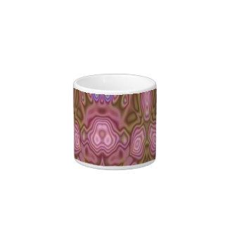 Mostly pink abstract pattern espresso mug