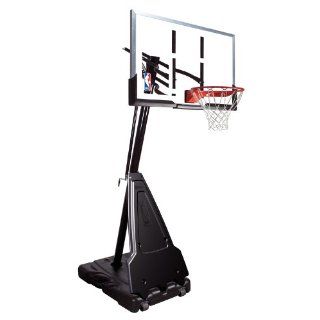 Spalding 68564 Portable Basketball System   54" Aluminum Trim Acrylic Backboard  Basketball Hoop  Sports & Outdoors