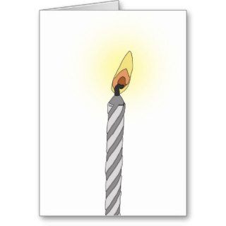 "single candle" birthday greeting card
