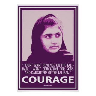 Malala   Picture of Courage (Purple Series) Posters