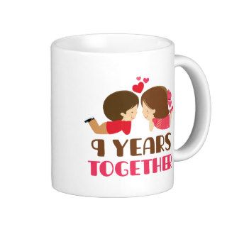 9th Anniversary Gift For Her Mugs