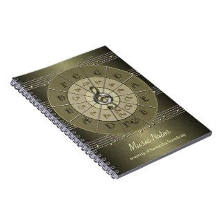Circle of Fifths Music Journal Spiral Notebook