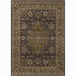 Hand tufted Bajrang Oriental Grey Wool Rug (9' x 13') 7x9   10x14 Rugs