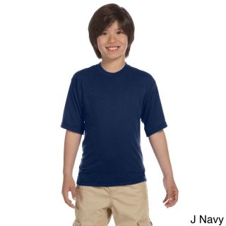 Jerzees Youth Polyester Moisture wicking Sport T shirt Navy Size L (14 16)