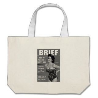 Kitsch Vintage Brief Men's Magazine Cover Pin Up Bag