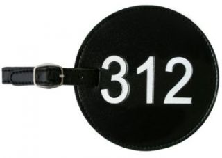 312 AREA CODE LUGGAGE TAG BLACK Clothing