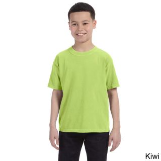 Comfort Colors Youth Ringspun Garment dyed T shirt Green Size L (14 16)